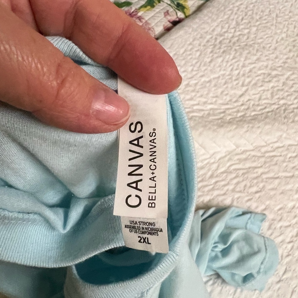 Bella Canvas Sky Blue Tee - Picture 2 of 2